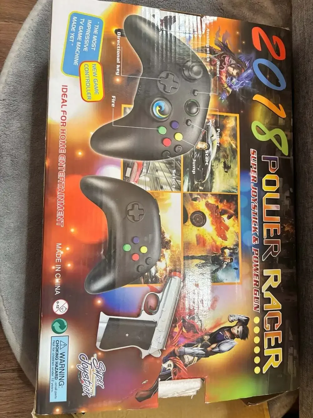 Power Racer 2018 Super Joystick and Power Gun TV Game Console System